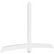 Ekena Millwork Bellingham Architectural Grade PVC Gable Bracket, 108"W x 67 1/2"H x 2"D x 6"F, 15/12 Pitch GBP108X68X0206BEL00 - alternate 1